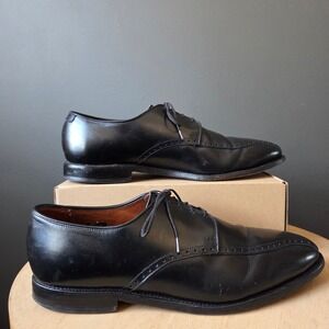 Allen Edmonds Wendell Black Leather Bicycle Toe Oxford‎ Dress Shoes Men 12 3E